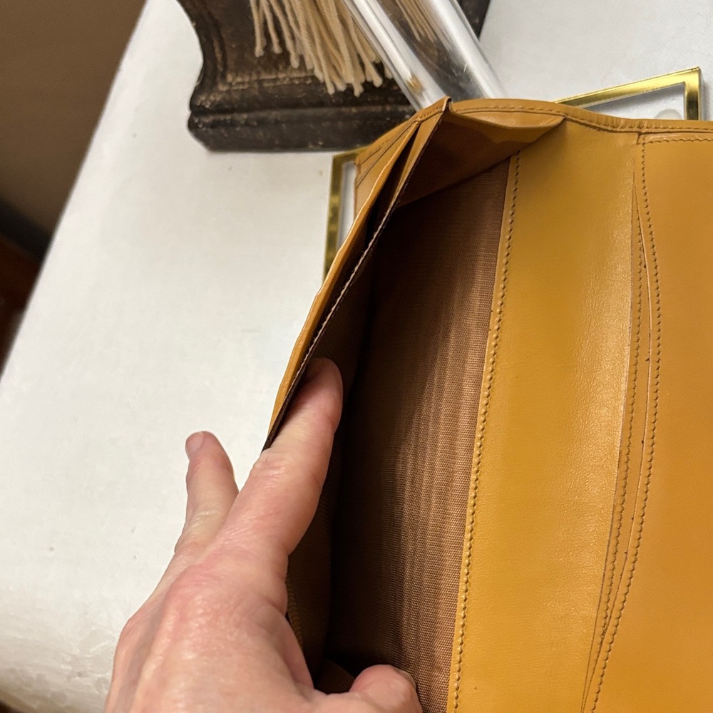 Celine Brown and Tan Monogram Wallet - Picture 7 of 12